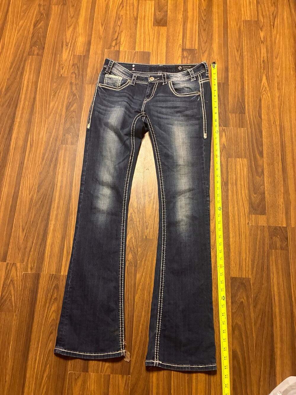 Rock & Roll Cowgirl Rival Low Rise Bootcut Jeans 30x36